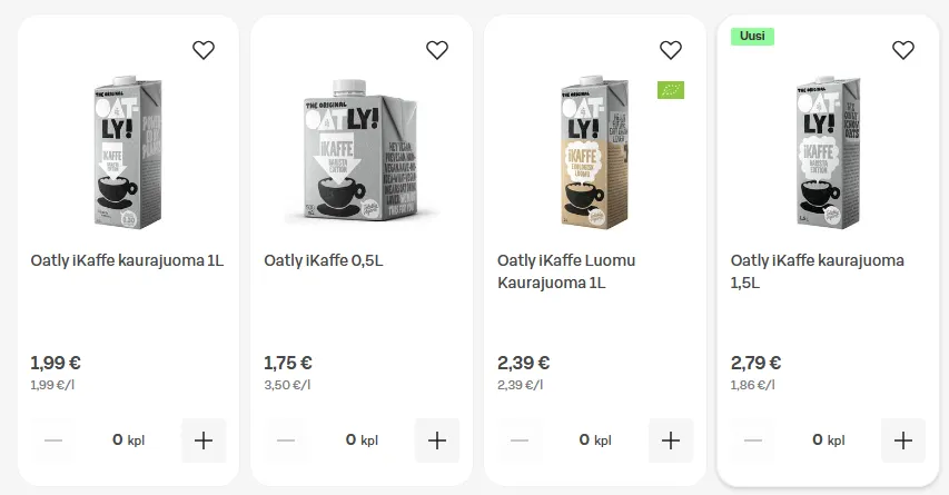 oatly kauramaito tarjous