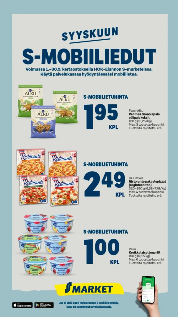 S-market tarjouslehti syyskuu 2024